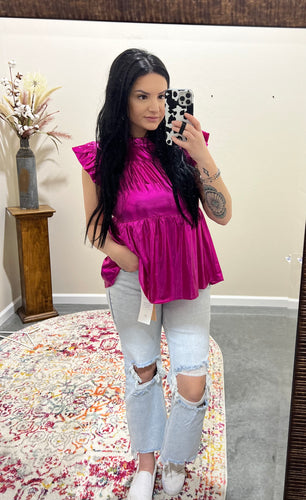 Pink Foil Top
