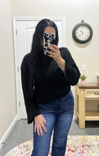 Load image into Gallery viewer, Black Ribbed Sweater