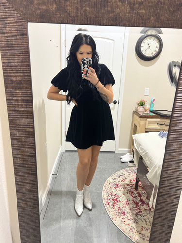 Black Velvet Dress