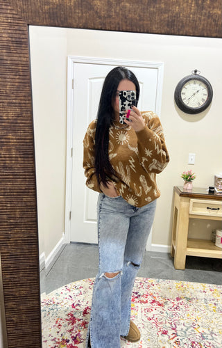 Caramel Western Sweater