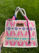Load image into Gallery viewer, Pink Aztec Wrangler Tote