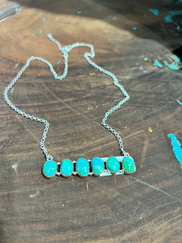 Turquoise Bar Necklace