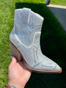 Rhinestone Cowgirl Ankle Boots