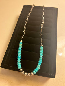 Turquoise Link Necklace