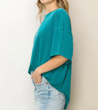 Load image into Gallery viewer, Teal Oversized Tee