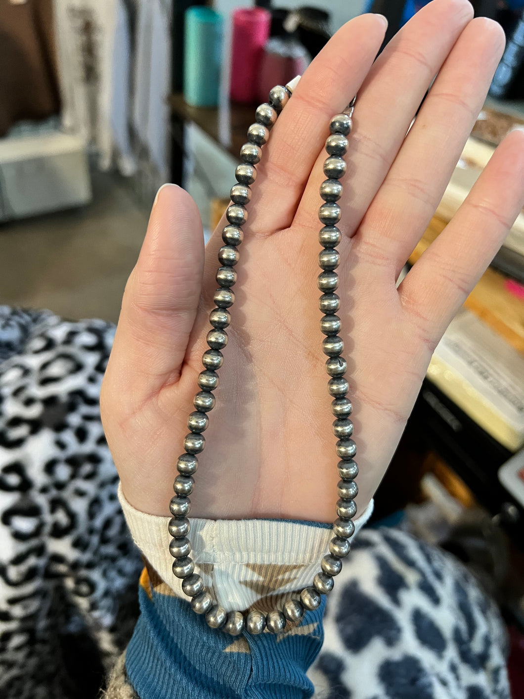6MM Navajo Pearls 14”
